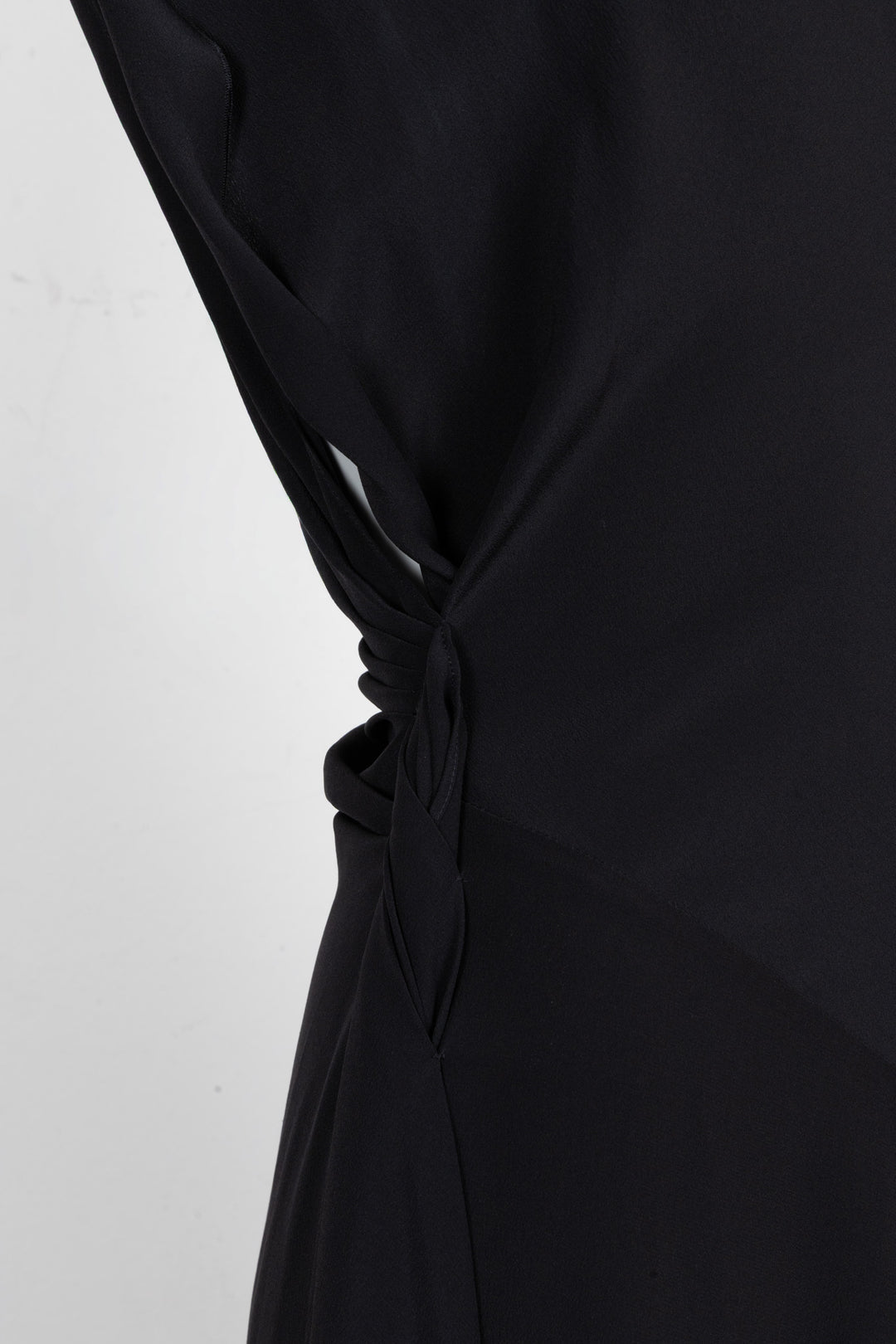 VICTORIA BECKHAM Asymmetric Dress Black Silk