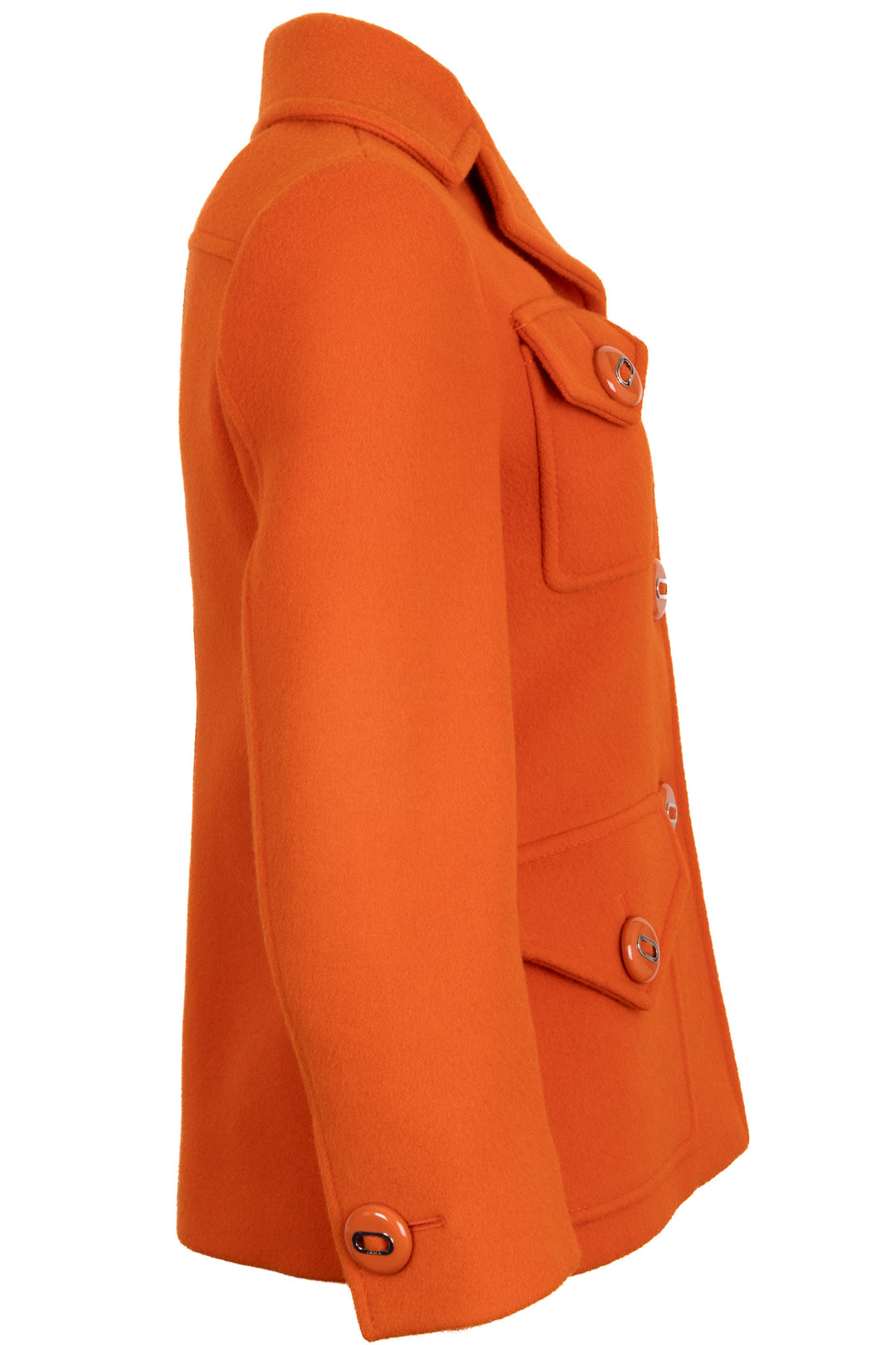 PRADA 2017 Patch Pocket Jacket Wool Orange