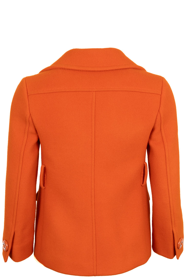 PRADA 2017 Patch Pocket Jacket Wool Orange