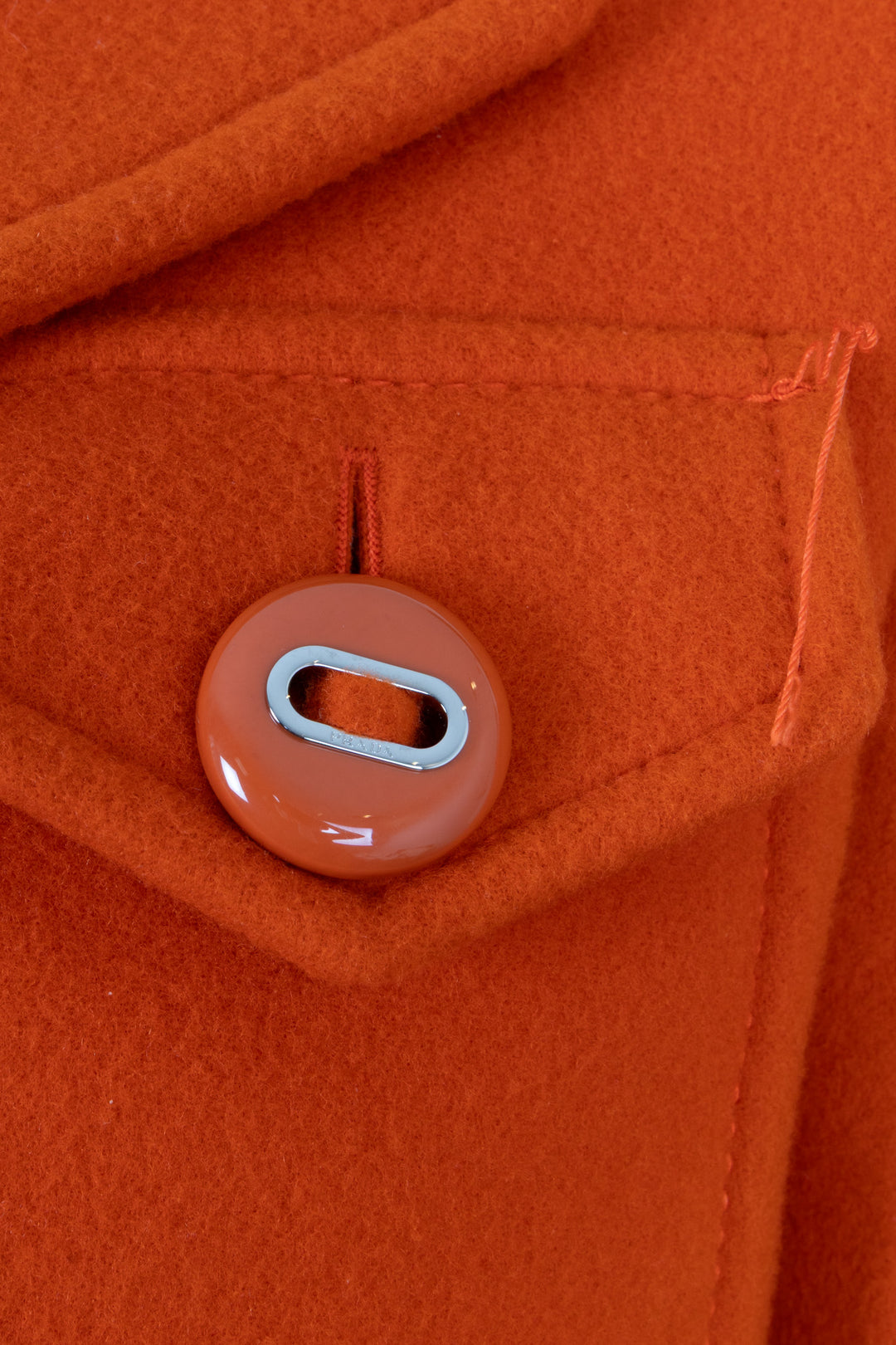 PRADA 2017 Patch Pocket Jacket Wool Orange