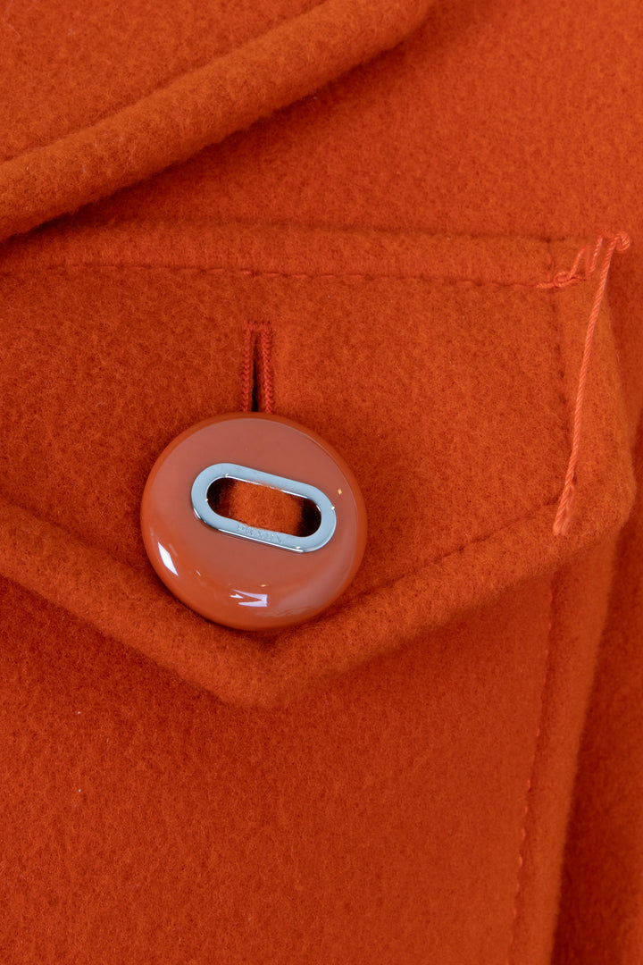 PRADA 2017 Patch Pocket Jacket Wool Orange