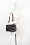 CHANEL Single Flap Bag Caviar Black Large