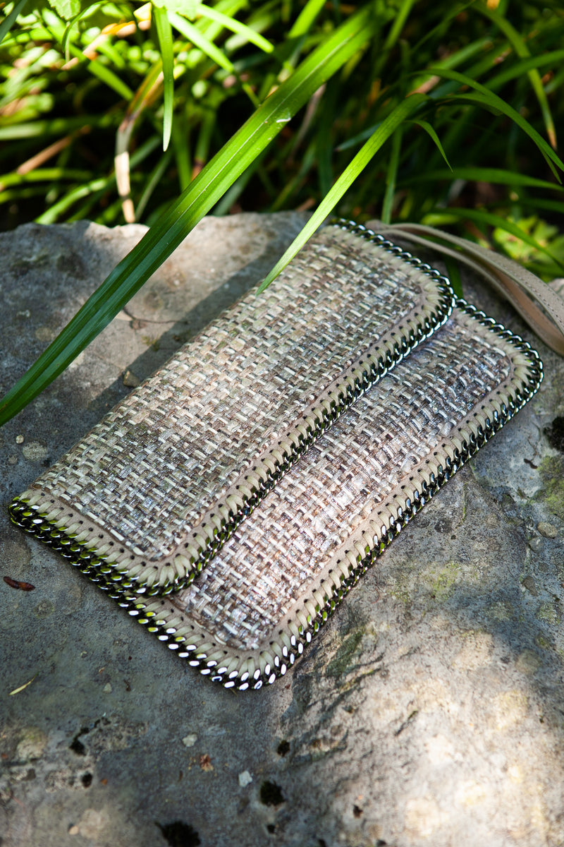 STELLA MCCARTNEY Fold Over Falabella Clutch Boucle