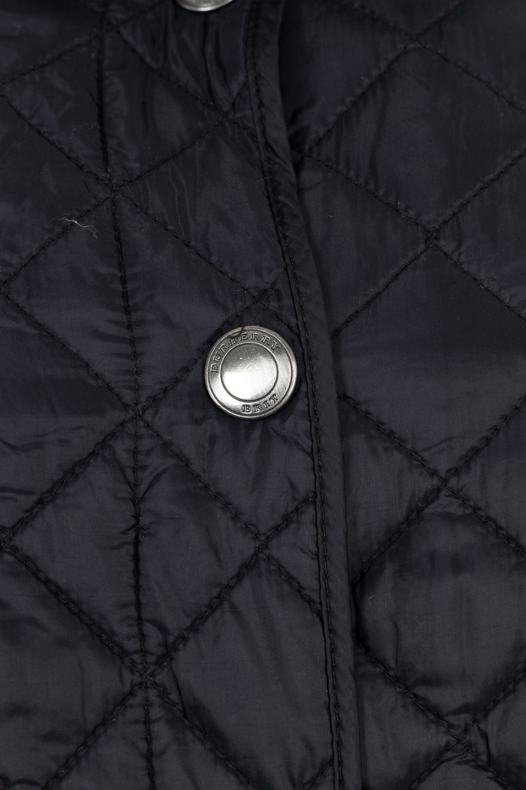 Veste matelassée BURBERRY en nylon bleu foncé