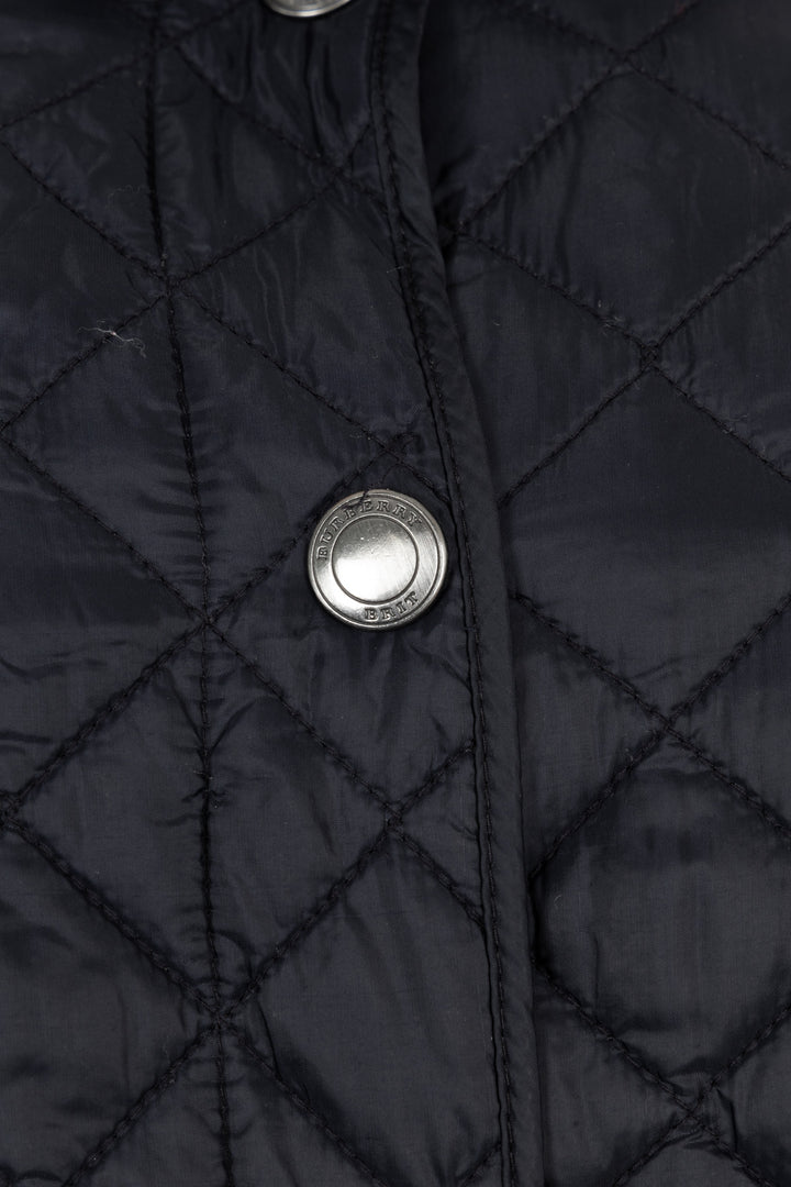 Veste matelassée BURBERRY en nylon bleu foncé