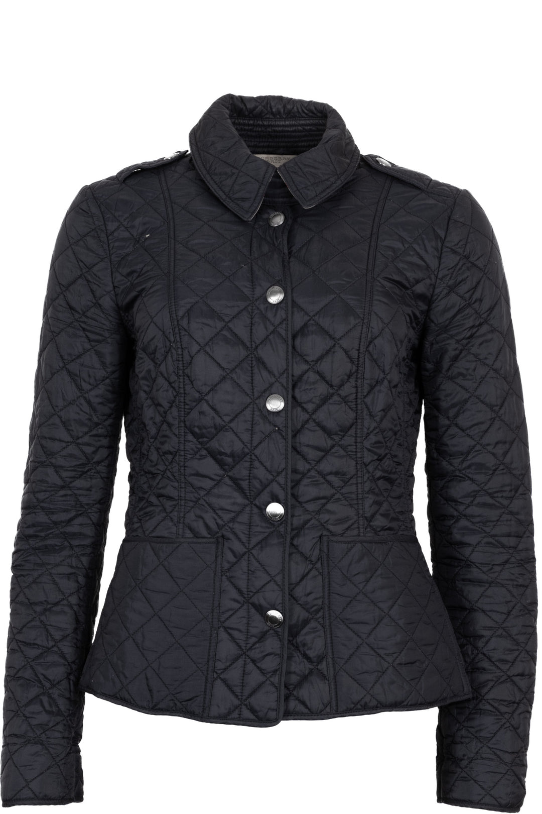 Veste matelassée BURBERRY en nylon bleu foncé