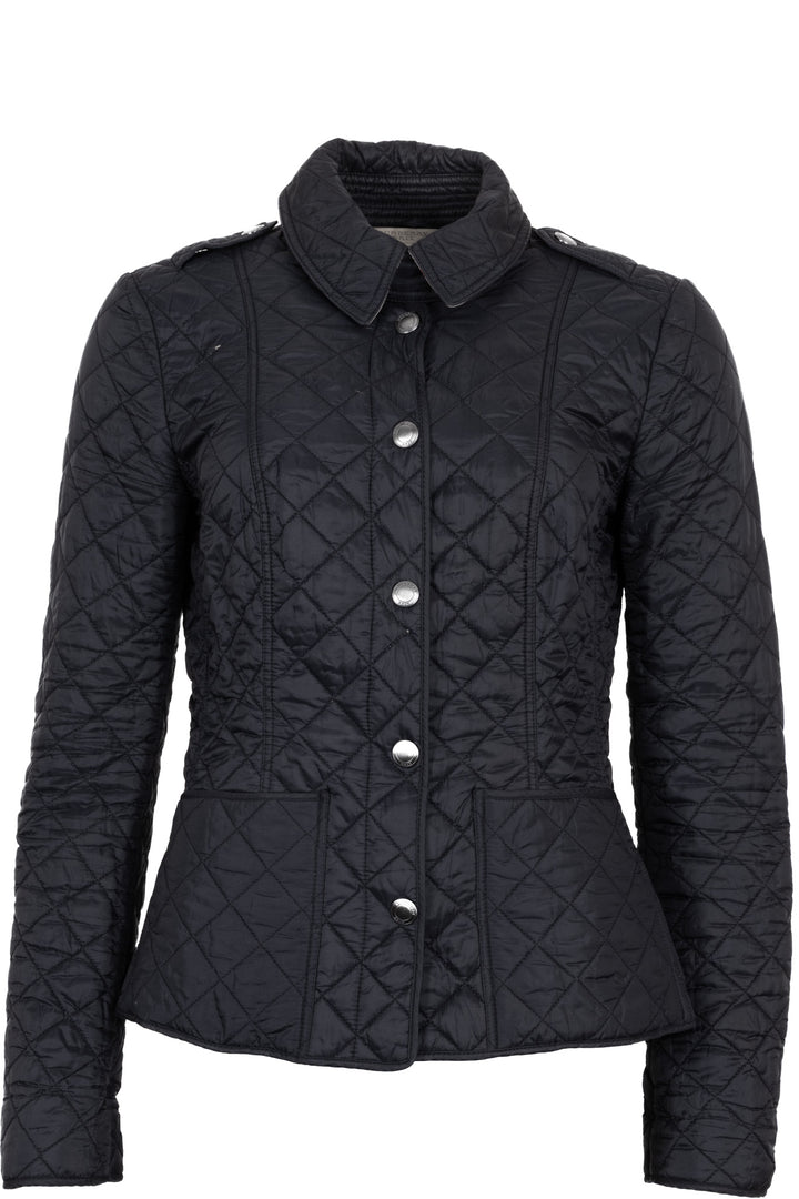 Veste matelassée BURBERRY en nylon bleu foncé