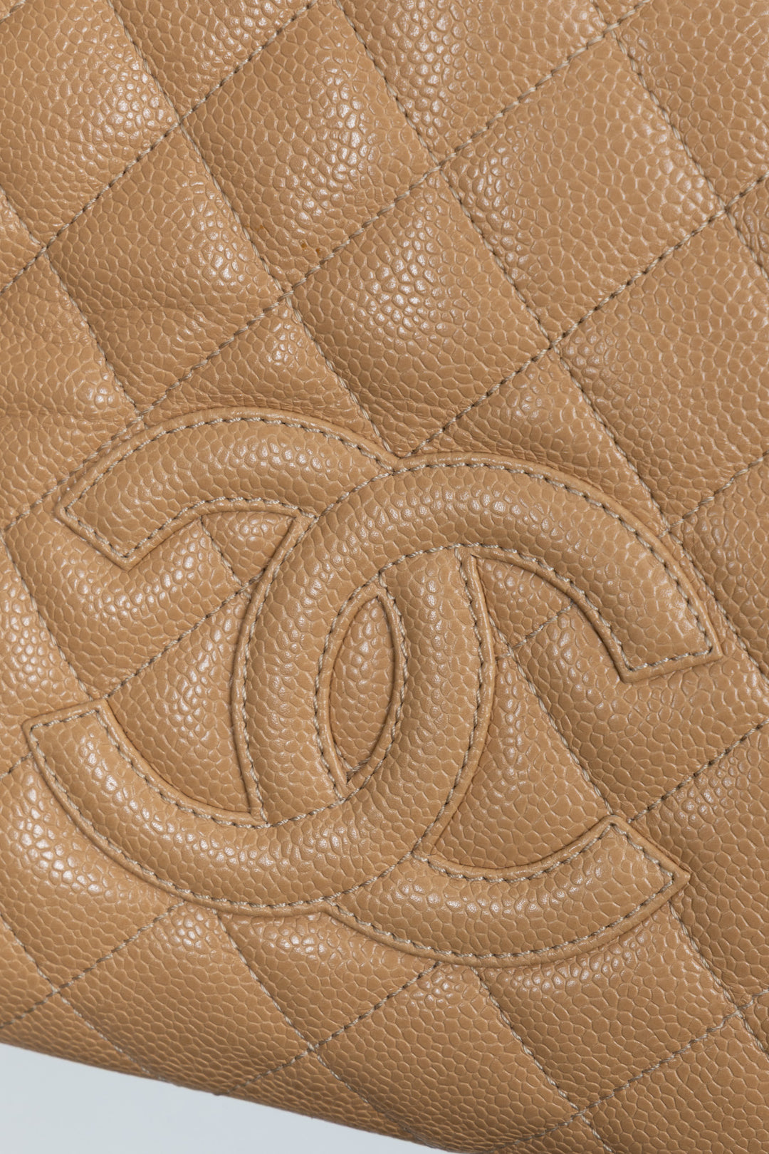 CHANEL PST Small Tote Bag Caviar Beige