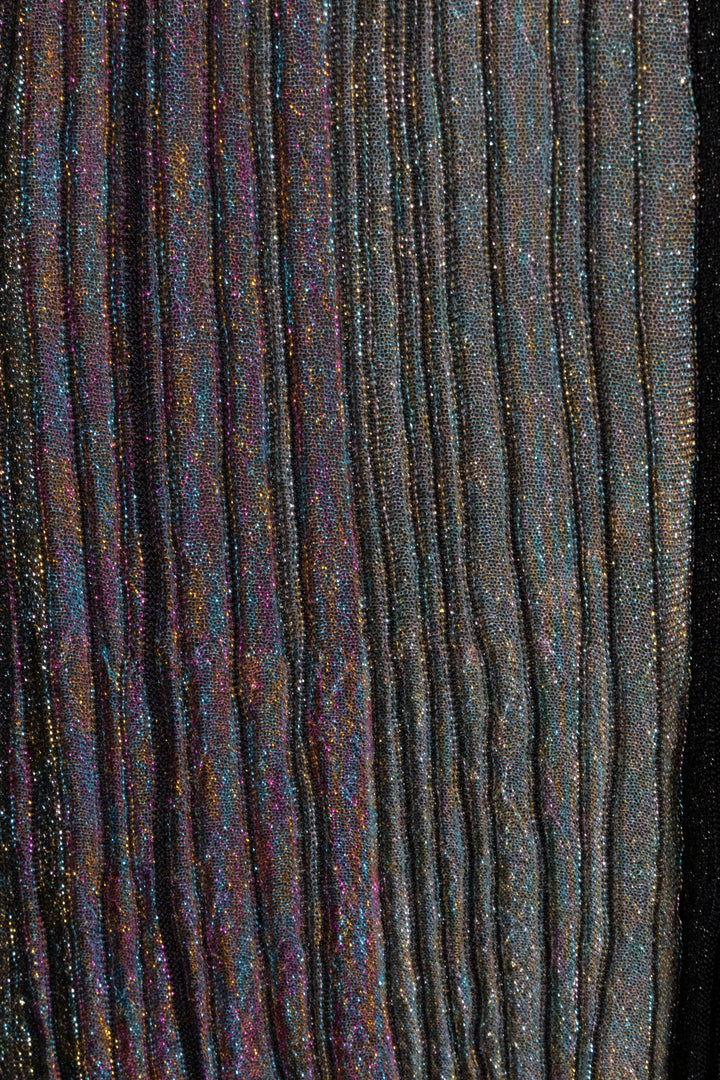 MISSONI Long Sleeved Maxi Dress Black Green