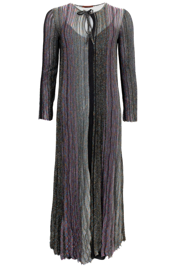 MISSONI Robe longue à manches longues Noir Vert