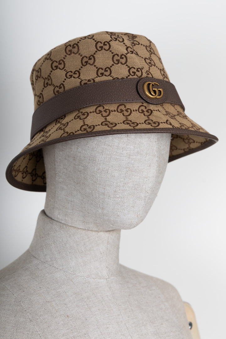 Bob Gucci Marmont en toile marron