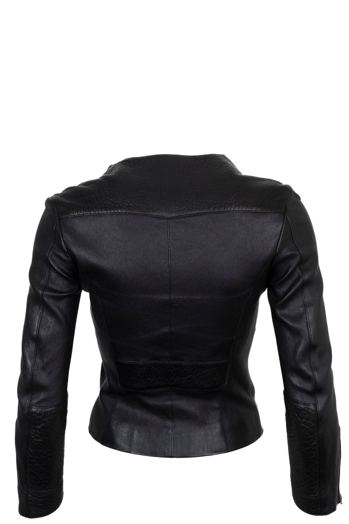 LOUIS VUITTON Biker Jacket Leather Black