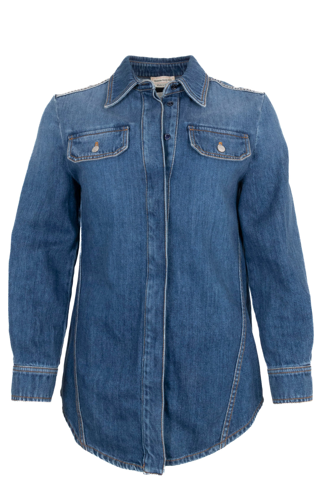 ALEXANDER MCQUEEN Overshirt Denim Blue