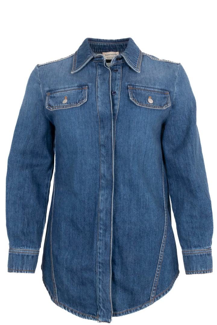 ALEXANDER MCQUEEN Overshirt Denim Blue