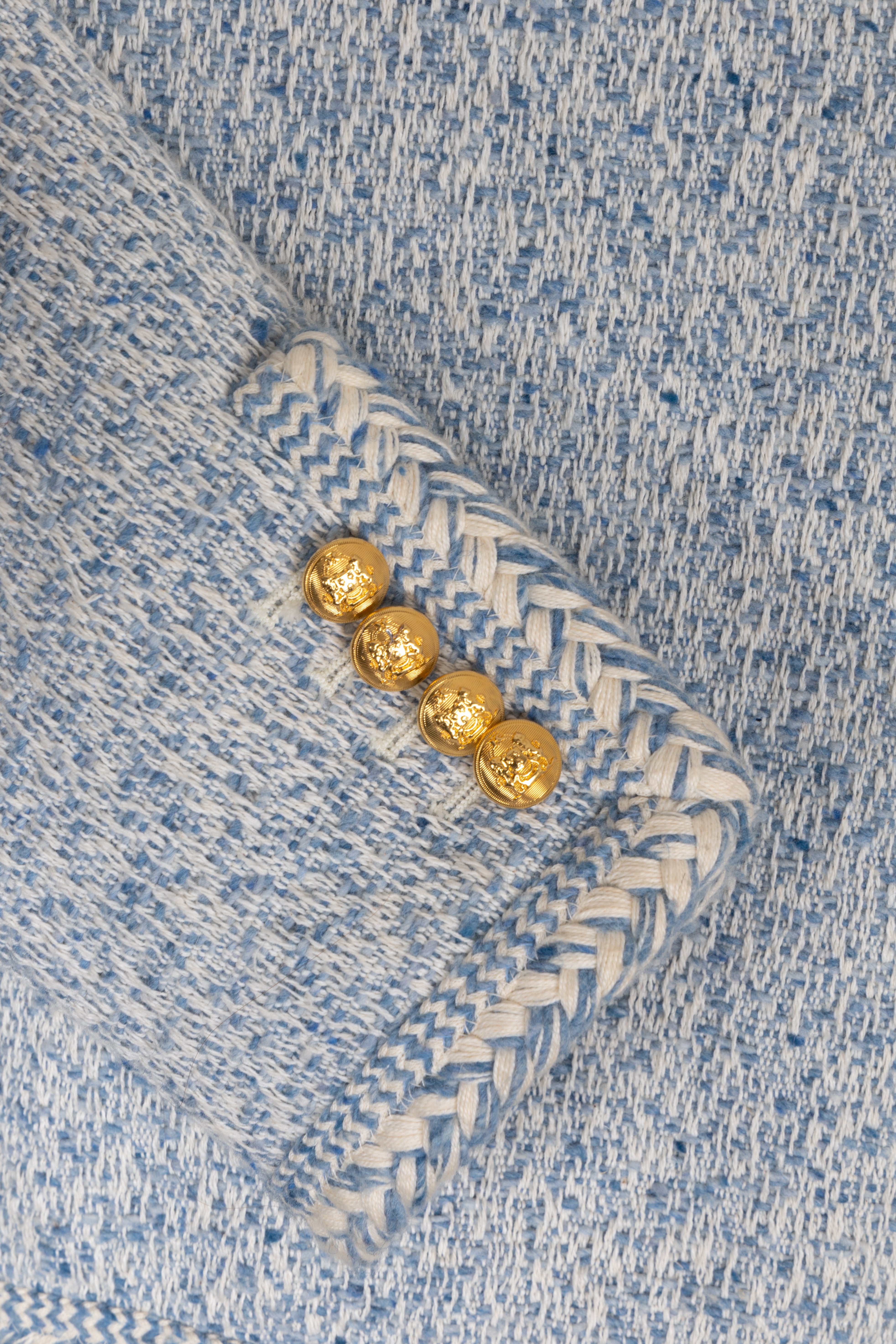 ジャケット Celine Cotone Azzurro Caratteristico Motivo Triomphe Bottoni triomphe marinière t-shirt in cotton jersey - NAVY / CREAM