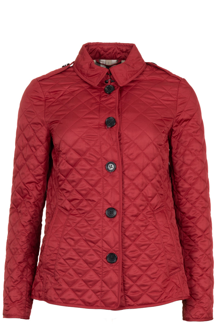 BURBERRY Quilted Jacket Nylon Red