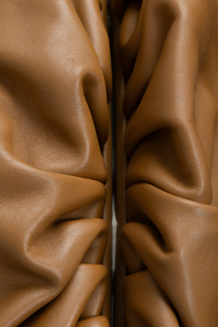 BOTTEGA VENETA The Pouch Clutch Camel