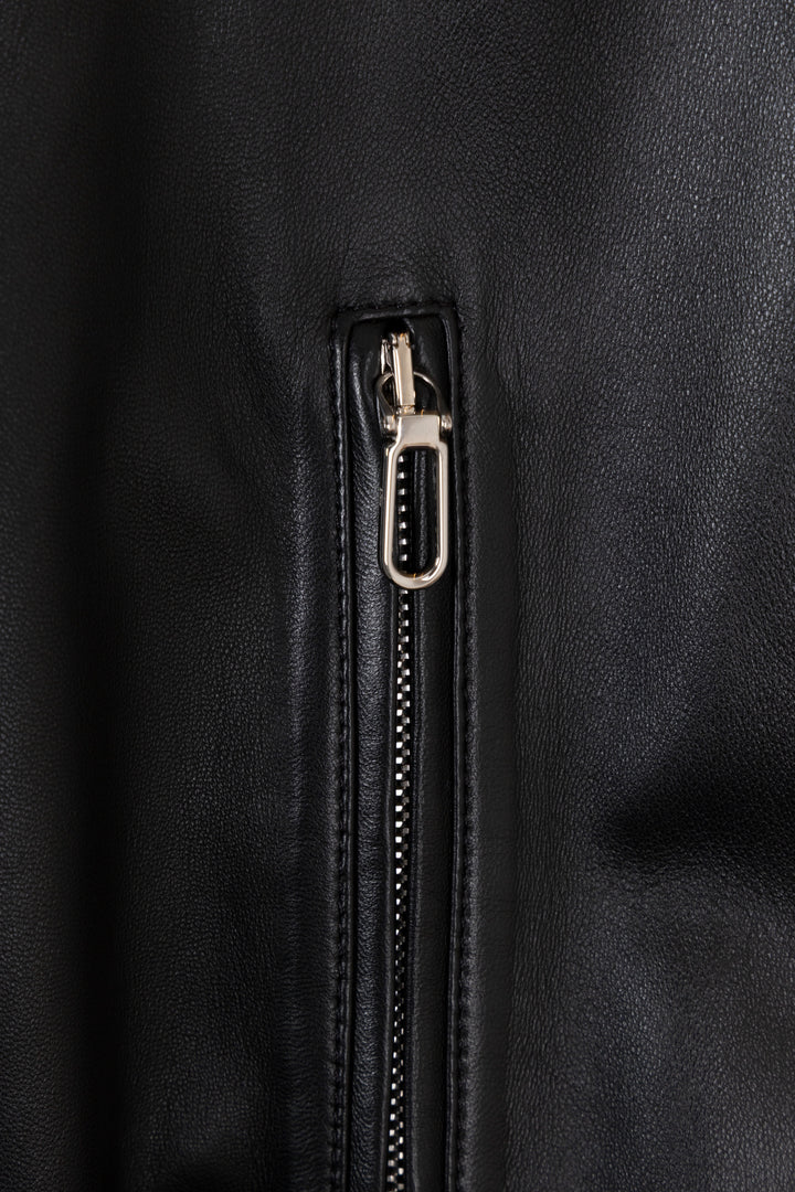 CHRISTIAN DIOR Bomber Jacket Leather Black