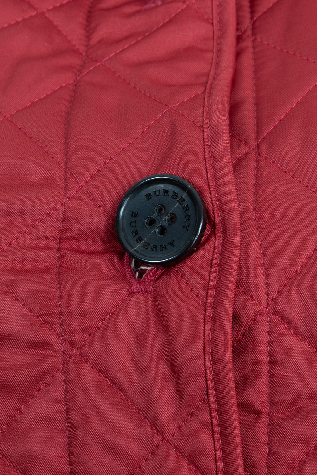 BURBERRY Quilted Jacket Nylon Red