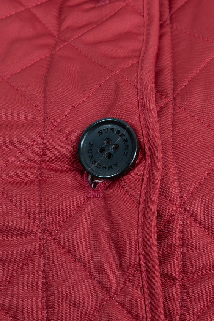 BURBERRY Quilted Jacket Nylon Red