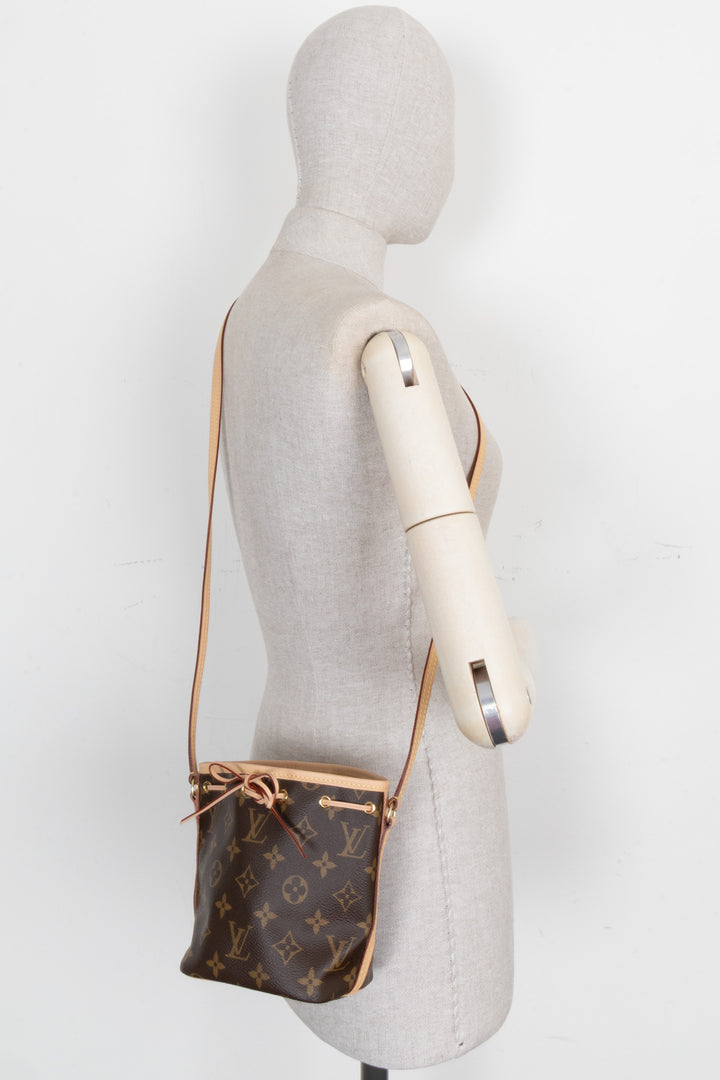 LOUIS VUITTON Nano Noé MNG Canvas Brown