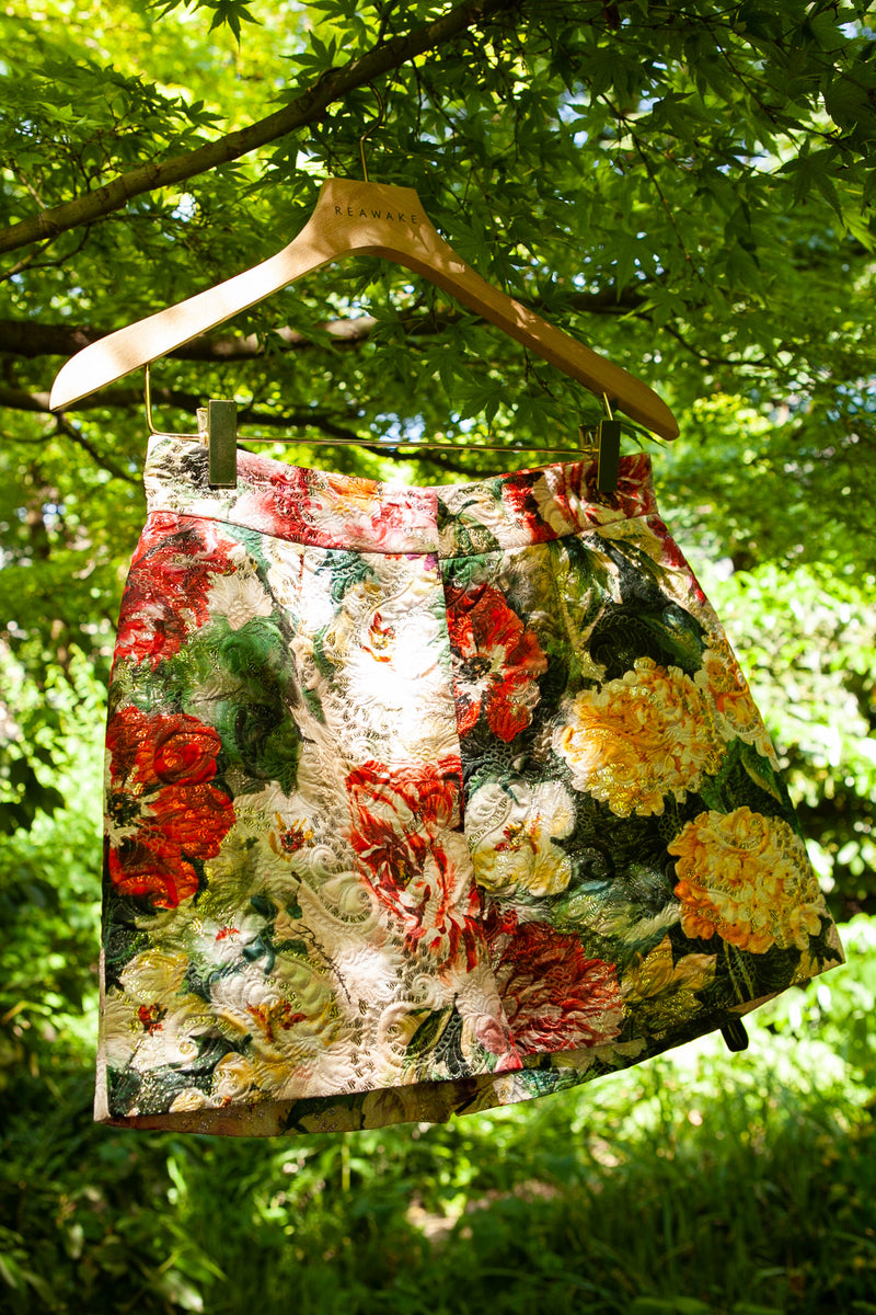 DOLCE&GABBANA Jacquard Floral Shorts Multicolor