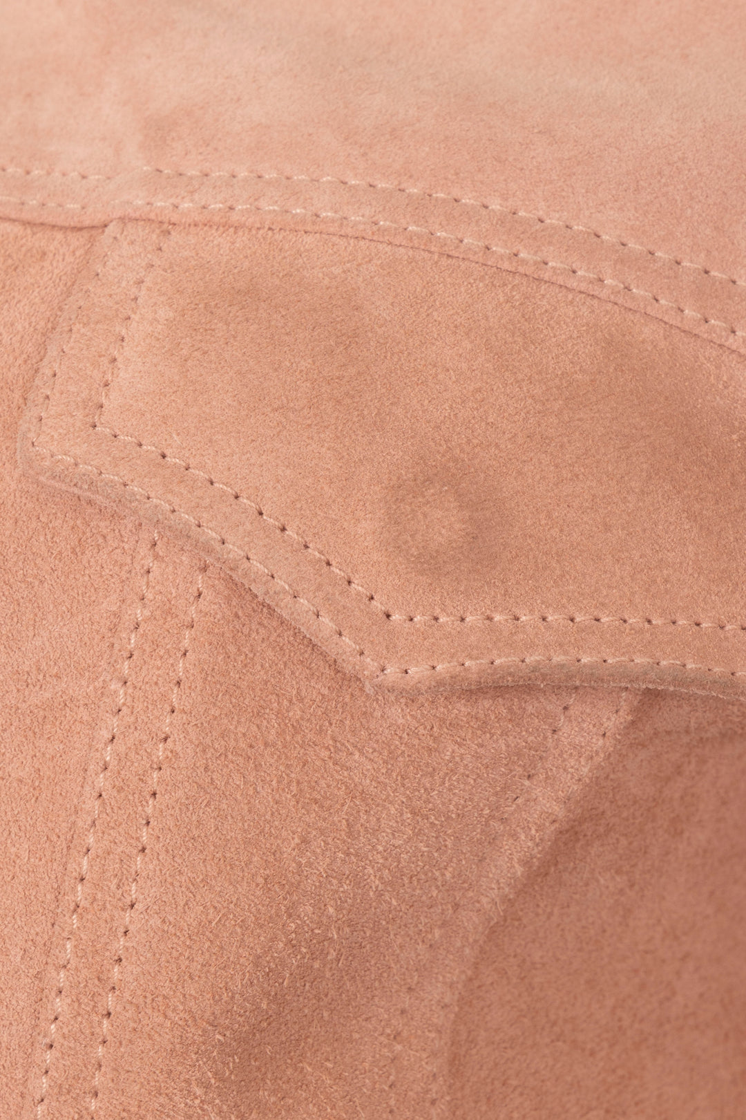 SAINT LAURENT 2019 Fringed Jacket Suede Blush