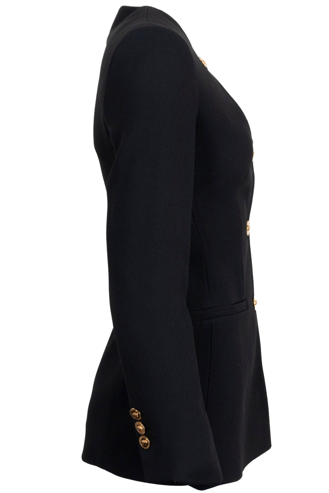 VERSACE Keyhole Blazer Black