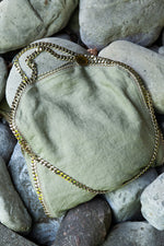 STELLA MCCARTNEY Falabella Bag Canvas Greenbeige