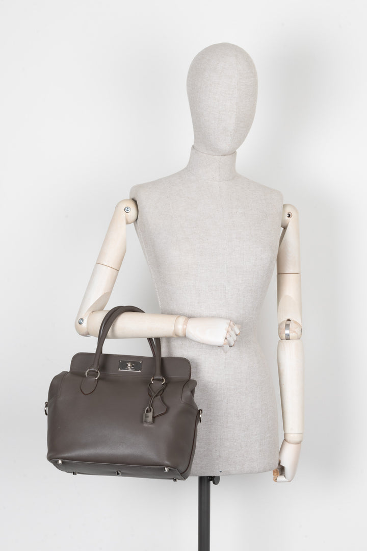 HERMÈS Toolbox 26 Bag Gray Evercolor