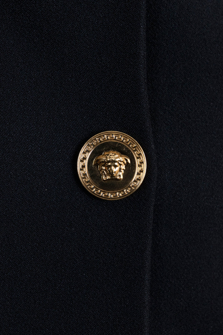 VERSACE Keyhole Blazer Black