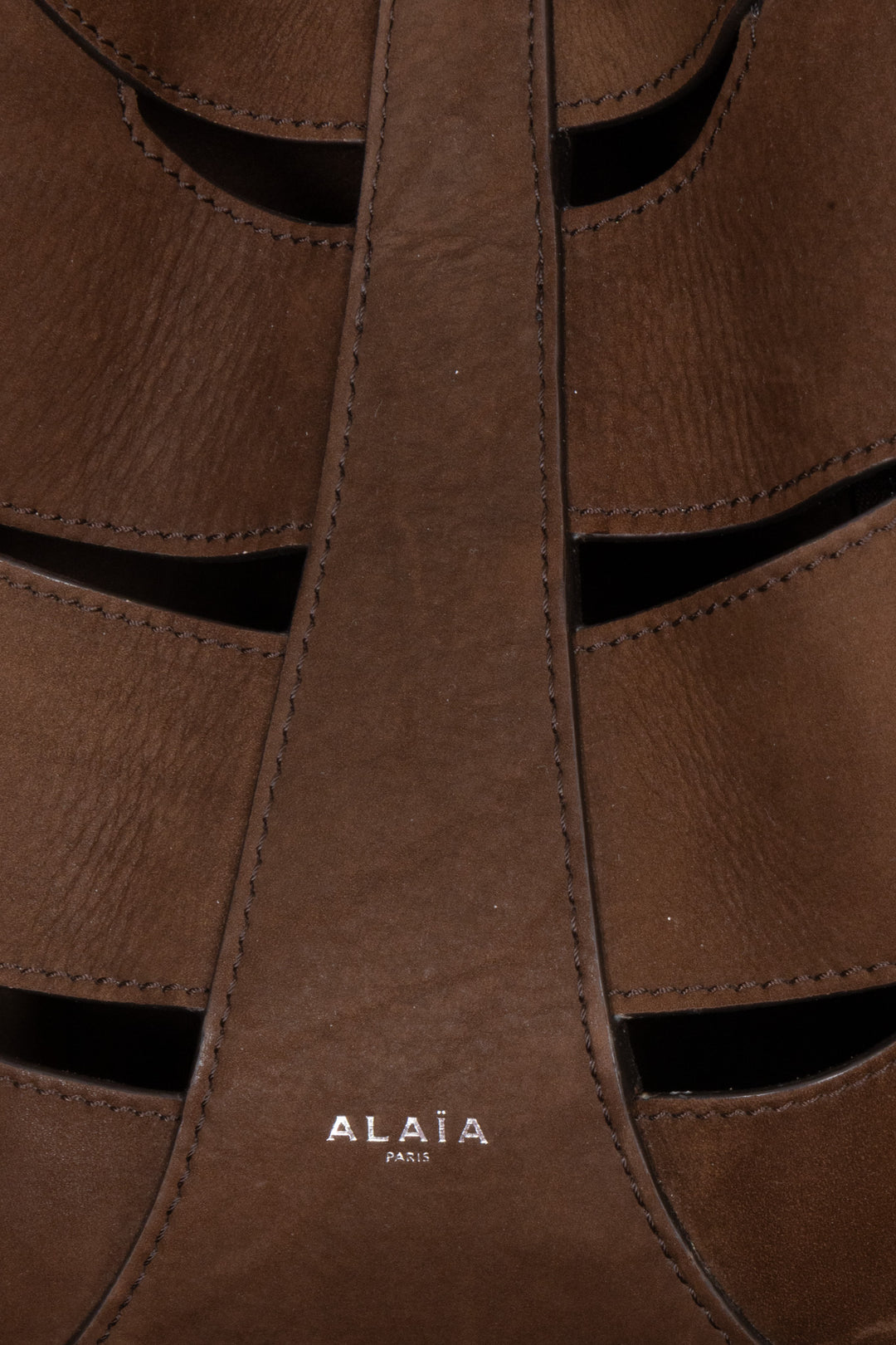 ALAÏA Delta Hobo Bag Suede Brown