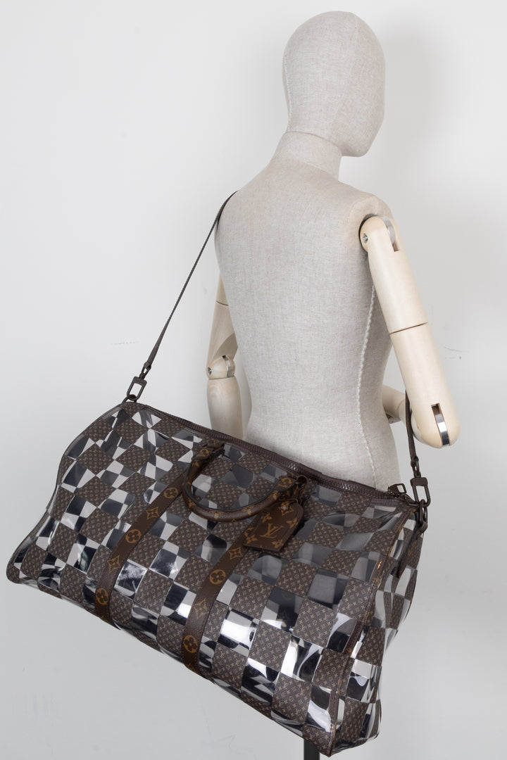 LOUIS VUITTON Chess Keepall 50 Bandouliere