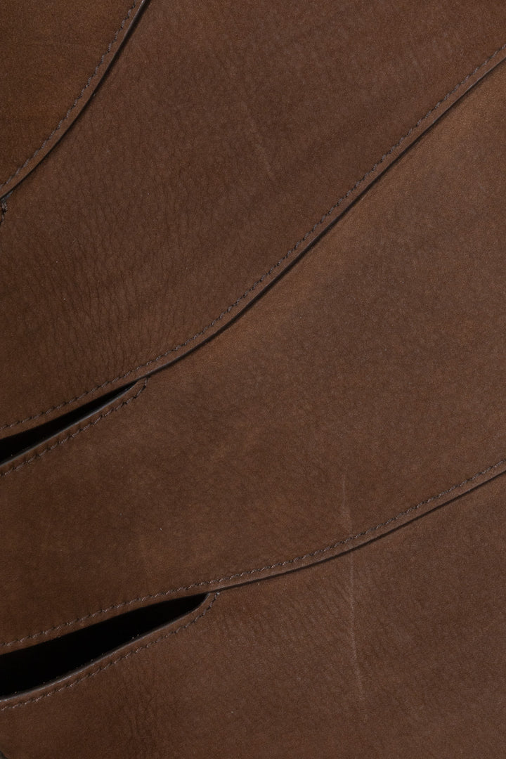 ALAÏA Delta Hobo Bag Suede Brown