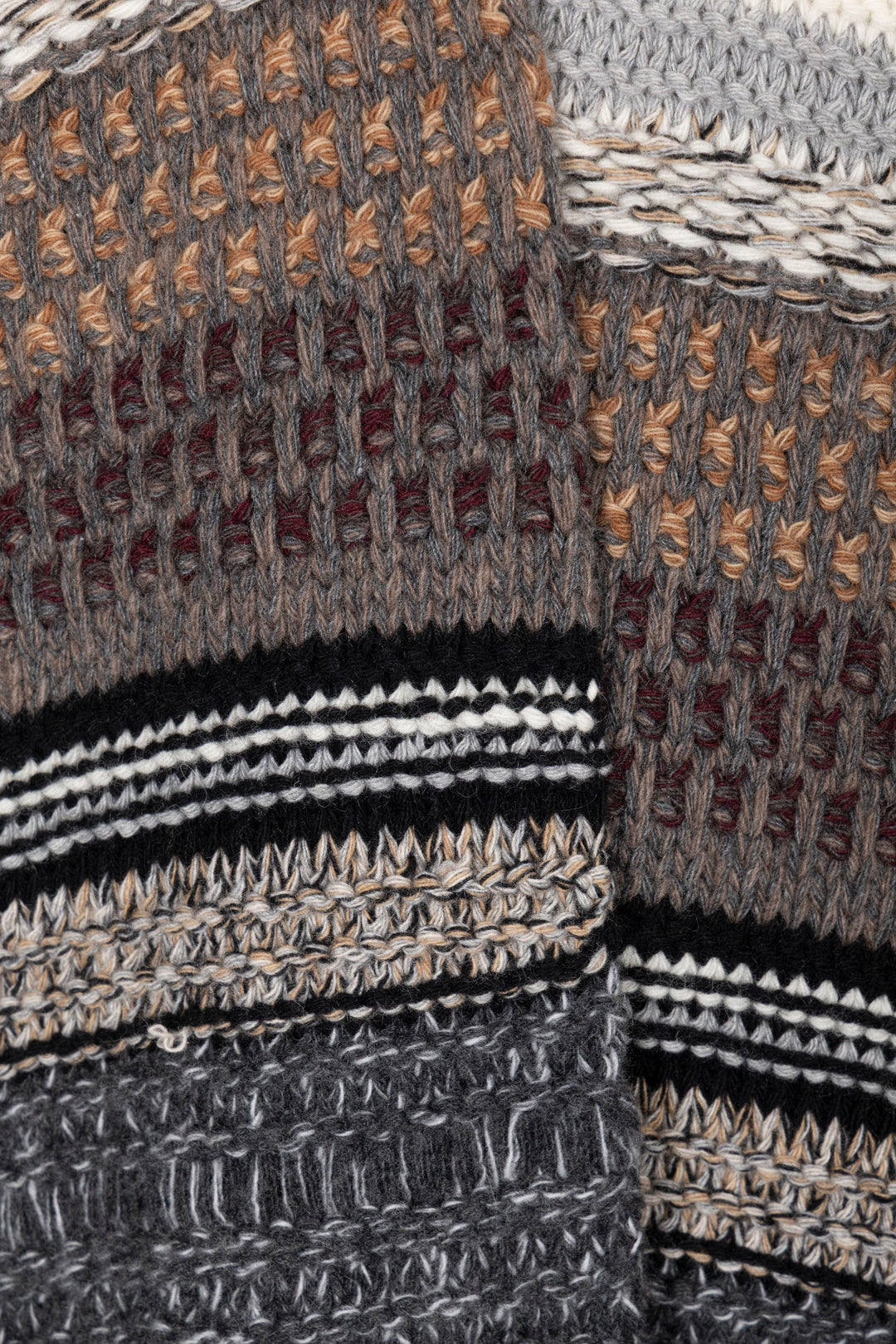 CHLOÉ Chunky Knit Poncho Cashmere Multicolor