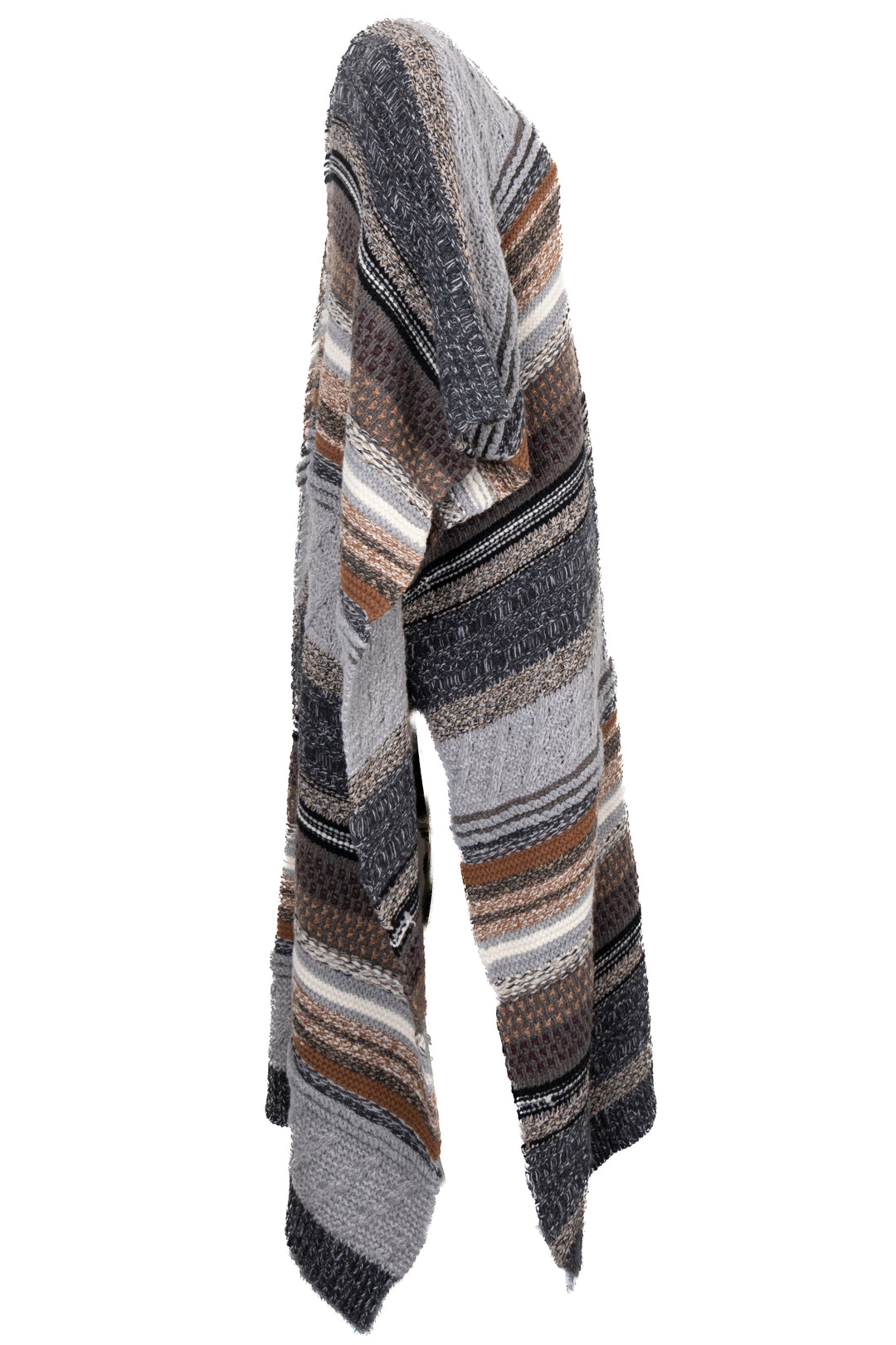 CHLOÉ Chunky Knit Poncho Cashmere Multicolor