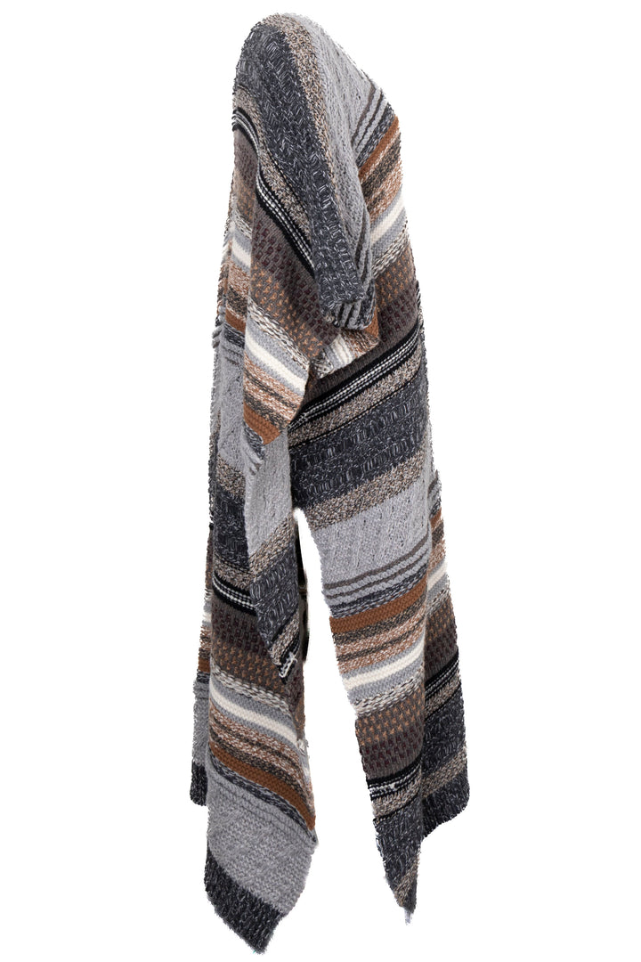 CHLOÉ Chunky Knit Poncho Cashmere Multicolor