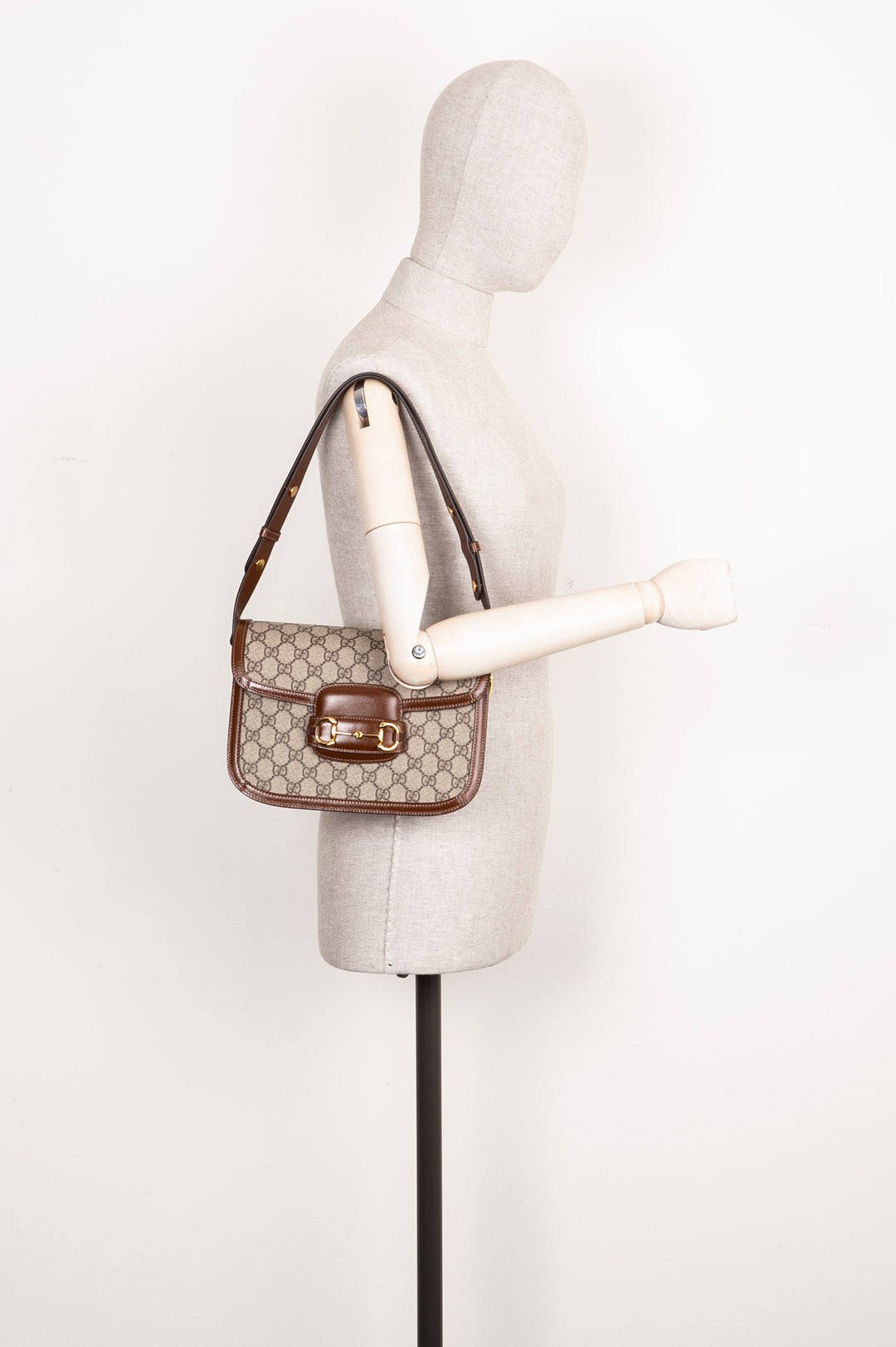 GUCCI 1955 Horsebit Bag GG Supreme