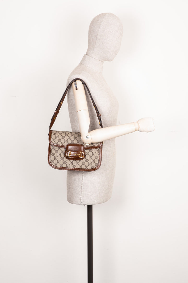 GUCCI 1955 Horsebit Bag GG Supreme