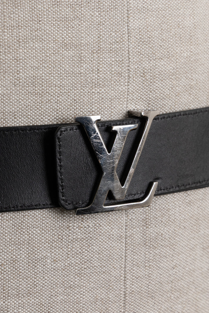 LOUIS VUITTON Initiales Leather Belt Black