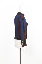 CHANEL Tweed Jacket Blue Pre-Fall 2009