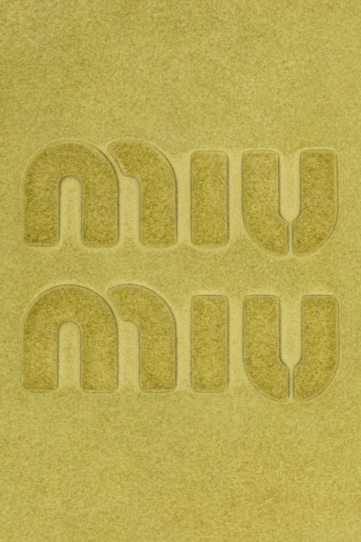MIU MIU Beau Bag Large Suede Lime