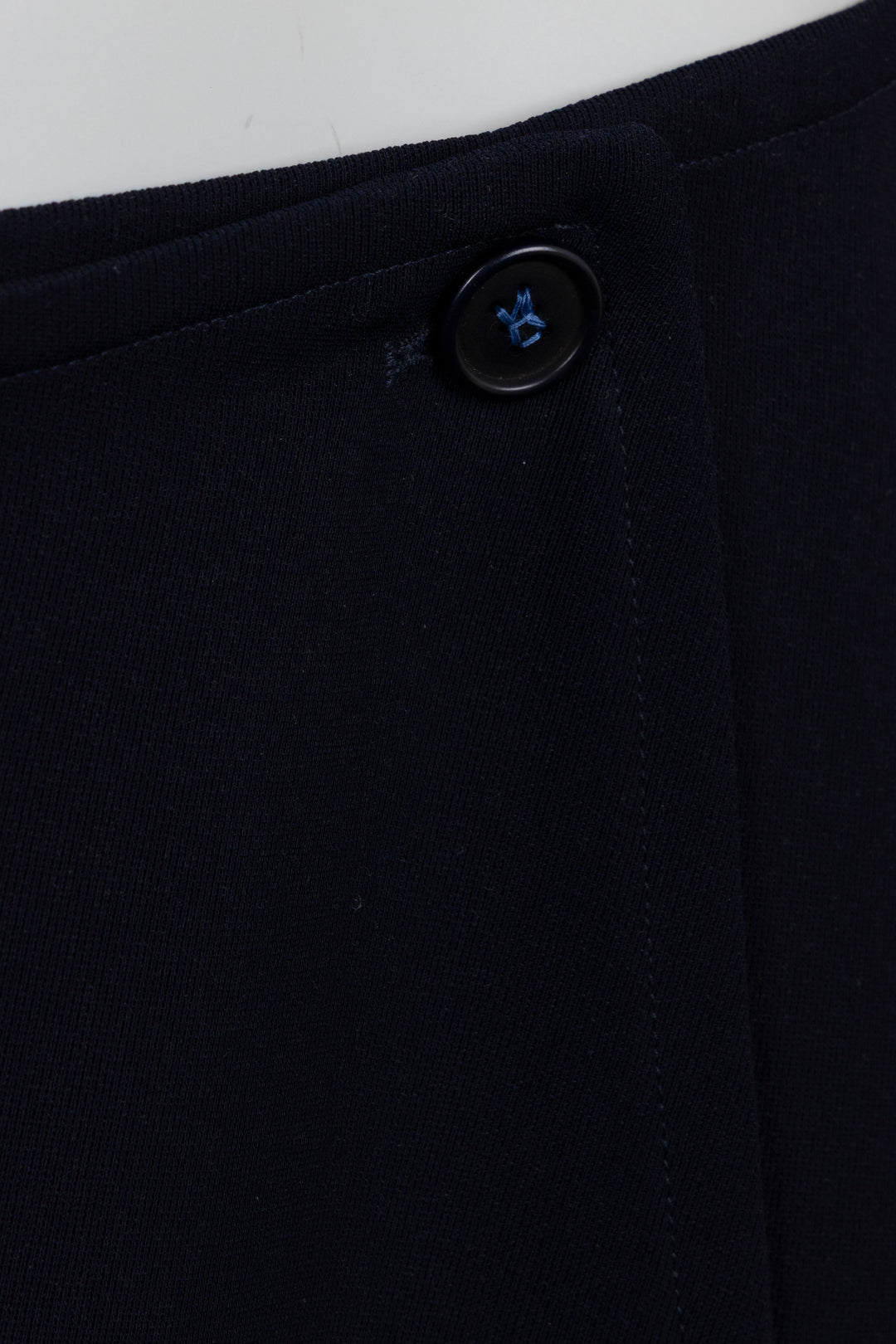 HERMÈS Wrap Midi Skirt Midnight Blue