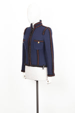 CHANEL Tweed Jacket Blue Pre-Fall 2009