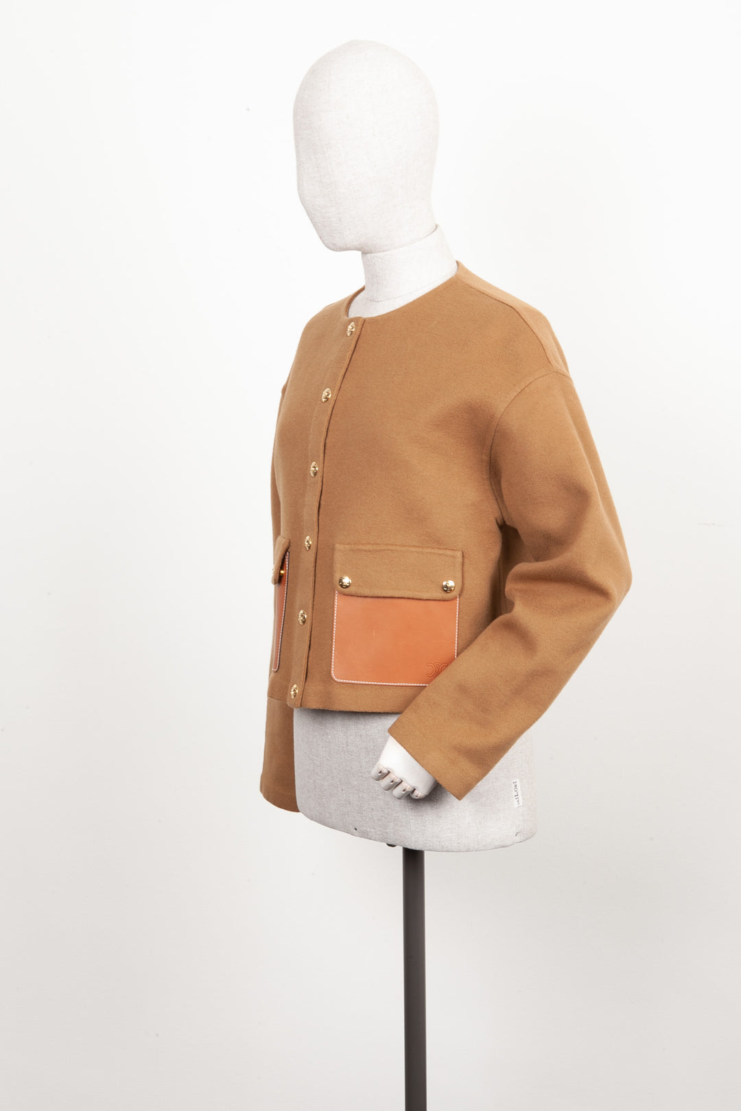 CELINE Triomphe Jacket Cashmere Beige