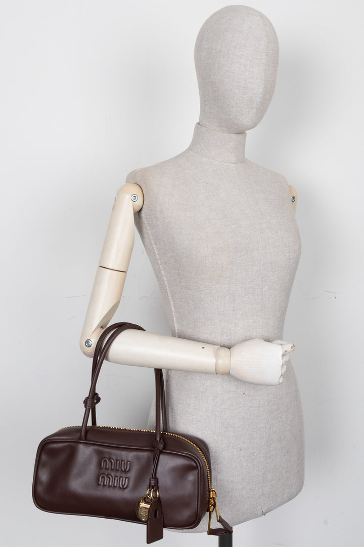 MIUMIU Beau Bag Small Leather Briarwood