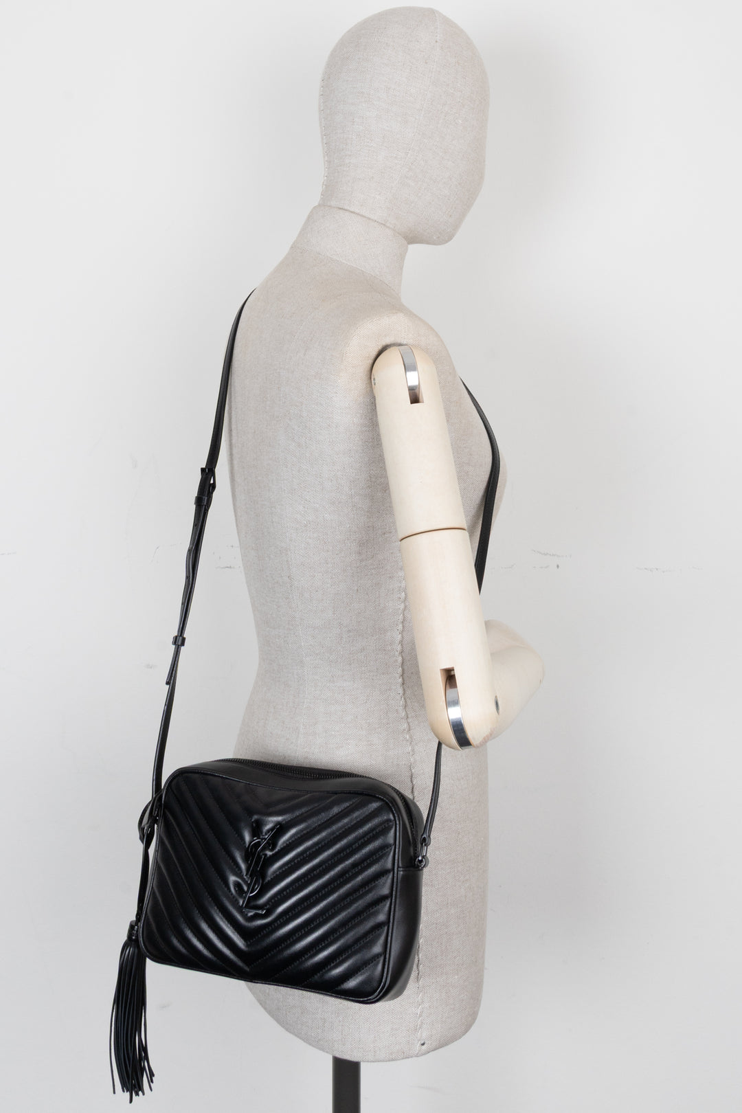 SAINT LAURENT Lou Camera Bag Black