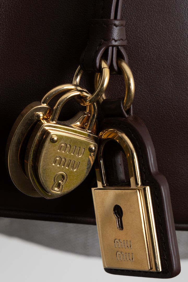 MIUMIU Beau Bag Small Leather Briarwood