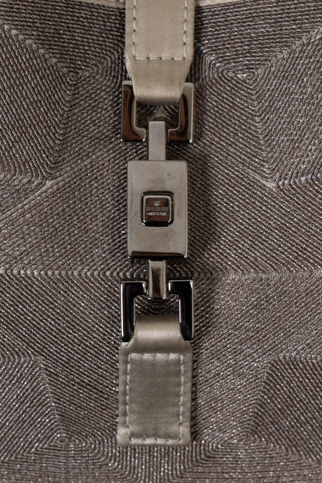 GUCCI by Tom Ford Jackie Shoulder Bag Silk Grey