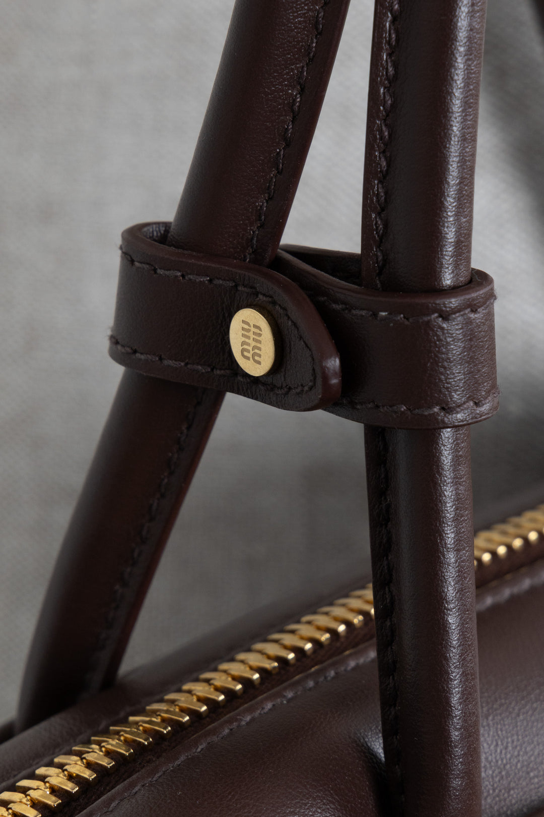 MIUMIU Beau Bag Small Leather Briarwood